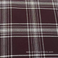 100%viscose yarn dyed fine twill check fabric